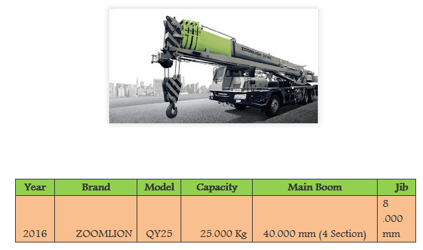 crane 25 ton